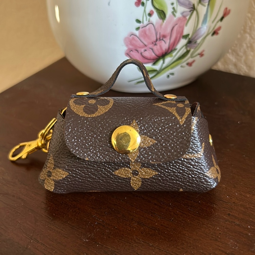 Authentic LV mono AirPods holder or bag charm